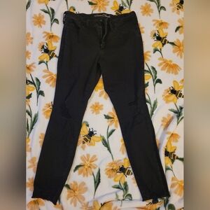 Size 12 black "ripped"  skinny jeans. Universal thread brand